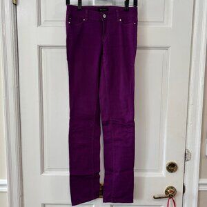 Women's White House Black Market Slim Leg Jeans, Purple, Size 00R, Like New!